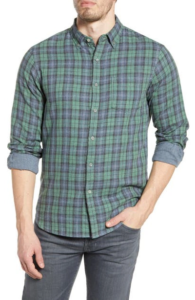 Shop Alex Mill Plaid Button-down Shirt In Green