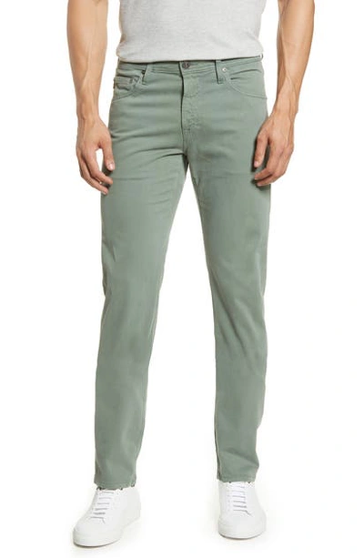 Shop Ag Tellis Sud Modern Slim Fit Stretch Twill Pants In Fresh Thyme