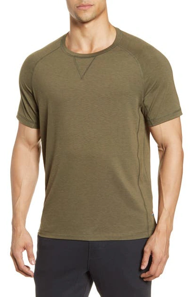 Shop Fourlaps Level T-shirt In Army Green Heather