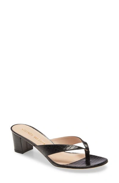 Shop Stuart Weitzman Brigida Sandal In Black