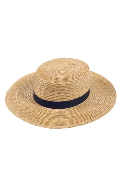 Shop Janessa Leone Klint Straw Hat In Natural