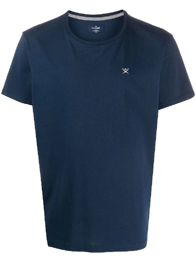 Shop Hackett Logo Short-sleeve T-shirt In Blue