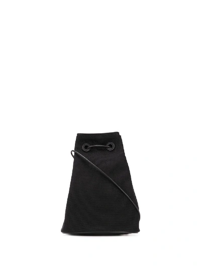 Shop Jil Sander Drawstring Clutch In Black