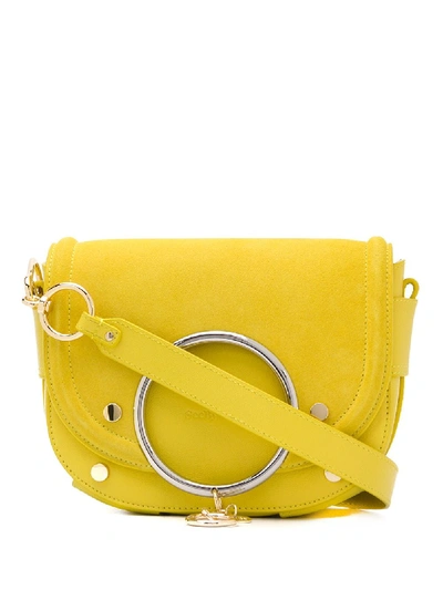 Shop See By Chloé 'mara' Schultertasche In Yellow