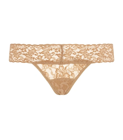 Shop Hanky Panky Low-rise Lace Thong