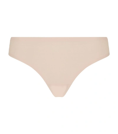 Shop Chantelle Seamless Thong In Beige