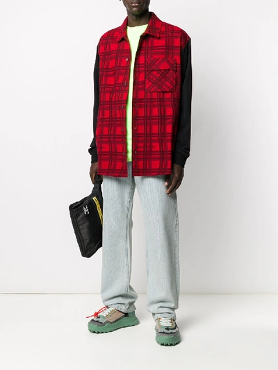 Shop Off-white Check Shirt In Red