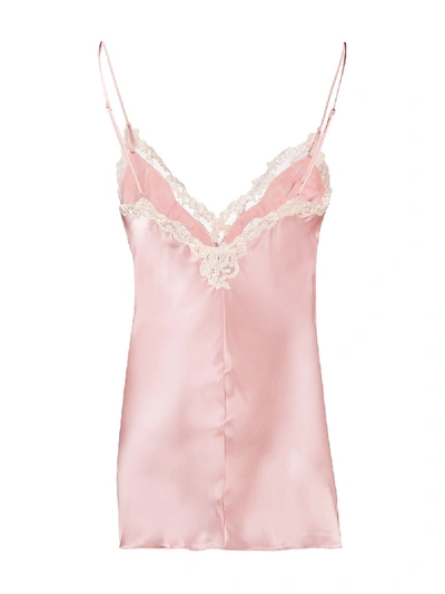 Shop La Perla Maison Silk Slipdress In Pink