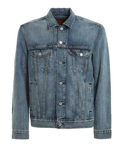 Shop Levi's Faded Denim Jacket In Medium Wash