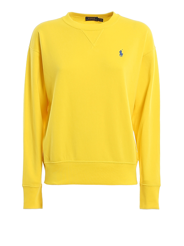 yellow polo pullover