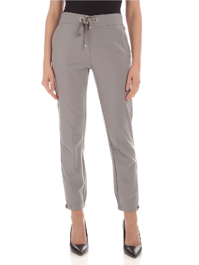 Shop Lorena Antoniazzi Virgin Cool Wool Pants In Grey