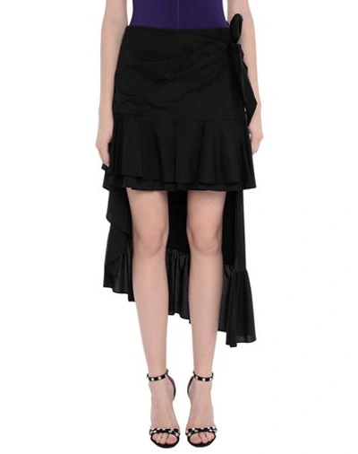 Shop Pinko Knee Length Skirt In Black