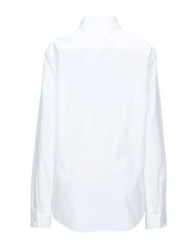 Shop Mm6 Maison Margiela Solid Color Shirts & Blouses In White