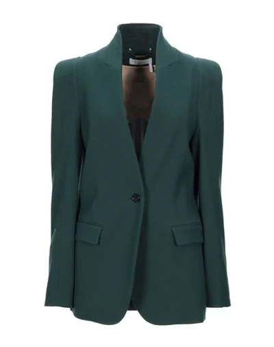 Shop Chloé Suit Jackets In Deep Jade