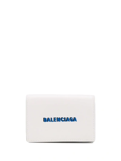 Shop Balenciaga Mini Cash Wallet In White