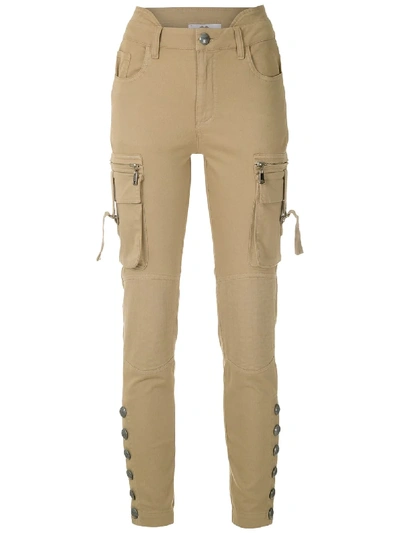 Shop Andrea Bogosian Rutina Slim-fit Trousers In Neutrals