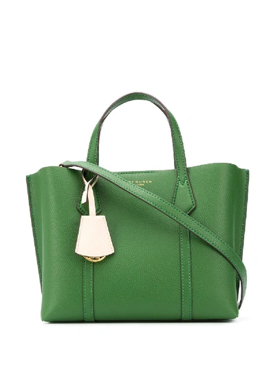Shop Tory Burch Small Perry Tote In Green