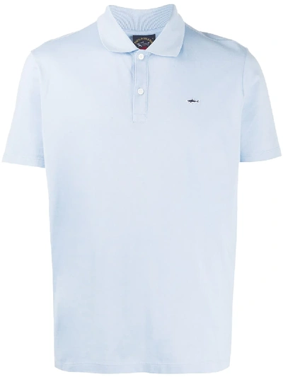 Shop Paul & Shark Piquet Polo Shirt In Blue