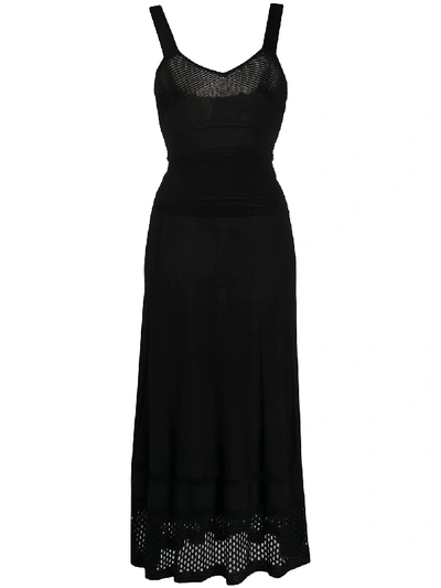 Shop Pinko Fine Knit Dress In Black