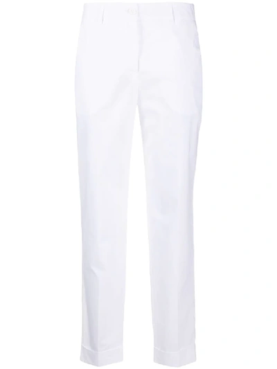 Shop P.a.r.o.s.h Canyon Straight-leg Trousers In White