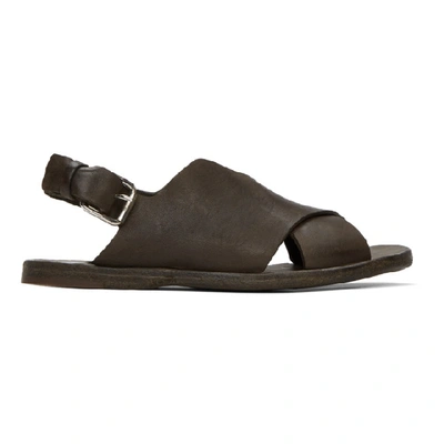 Shop Officine Creative Brown Kimolos 16 Sandals In Smog