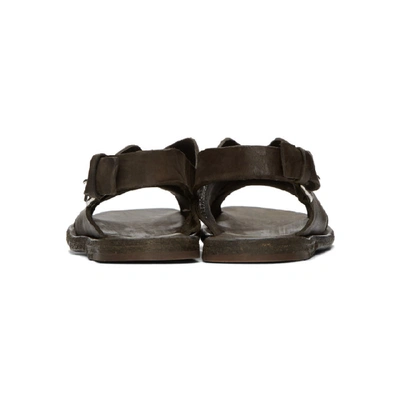 Shop Officine Creative Brown Kimolos 16 Sandals In Smog