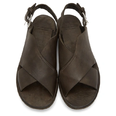 Shop Officine Creative Brown Kimolos 16 Sandals In Smog