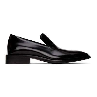 Shop Balenciaga Black Coin Rim Loafers In 1000 Black