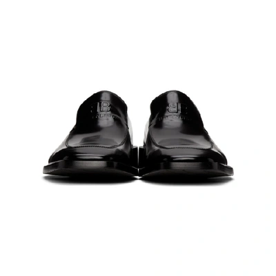 Shop Balenciaga Black Coin Rim Loafers In 1000 Black