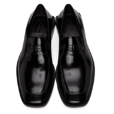 Shop Balenciaga Black Coin Rim Loafers In 1000 Black