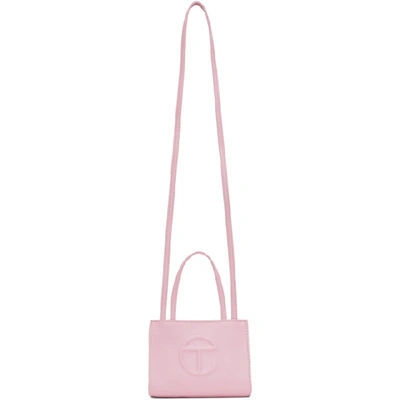 Telfar Pink Small Bubblegum Shopping Bag