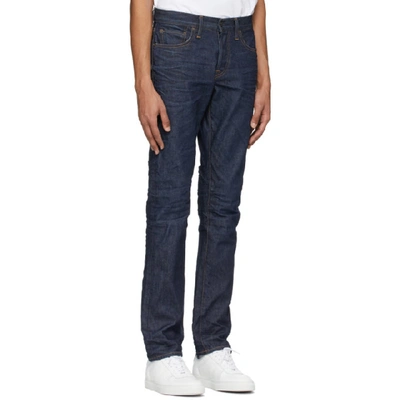 Shop Re/done Indigo Levis Edition Straight Taper Fit Jeans