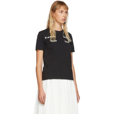 PROENZA SCHOULER 黑色“NEW YORK” T 恤