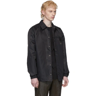 Shop Alyx 1017  9sm Black Coach Jacket In Blk0001-bla