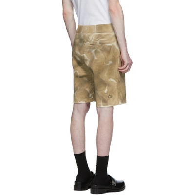 Shop Alyx 1017  9sm Tan Dyed Pattern Shorts In Beg0006-dar