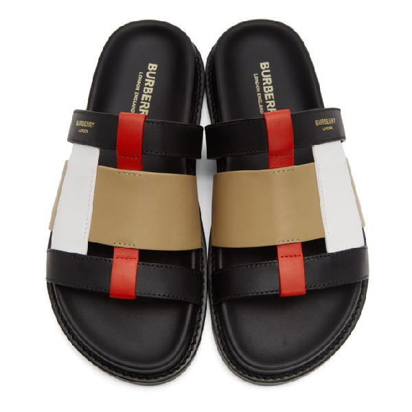 burberry women's ellendale woven slide sandals