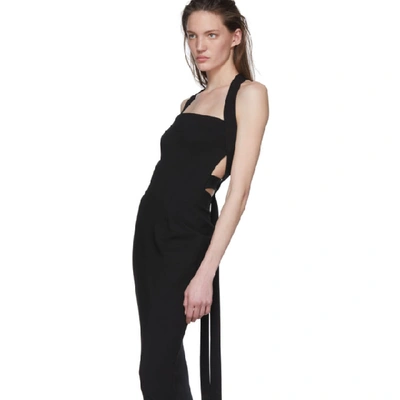 Shop Dolce & Gabbana Black Jersey Longuette Dress In N0000 Black