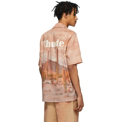 Shop Rhude Brown Cactus Shirt