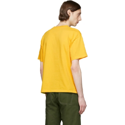 Shop Aries Yellow Classic Temple T-shirt
