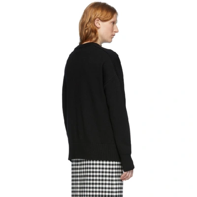 Shop Ami Alexandre Mattiussi Black Ami De Coeur Sweater In 001 Black