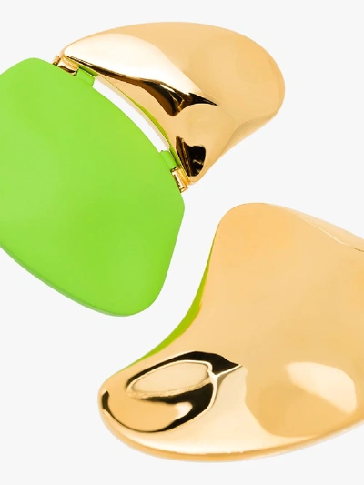 Shop Nausheen Shah X Monica Sordo Gold-plated Gilot Asymmetric Earrings In Metallic