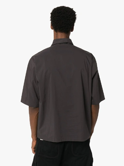 Shop Nulabel Chest Pocket Shirt In Grey