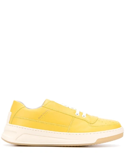 Shop Acne Studios Steffey Low-top Sneakers In Yellow