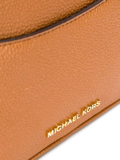 Shop Michael Michael Kors Pebbled Leather Shoulder Bag In Neutrals