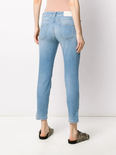 Shop Closed Slim Faded Jeans In Blue