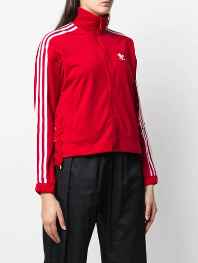 Adidas Originals Locked Up Logo Track Jacket In Red-pink | ModeSens