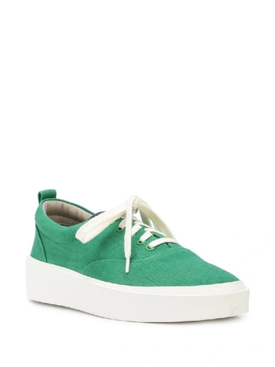 Shop Fear Of God Lace-up Sneakers In Green