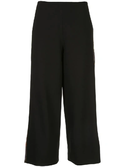 Shop Mary Katrantzou June Baroque Floral Print Trousers In Black