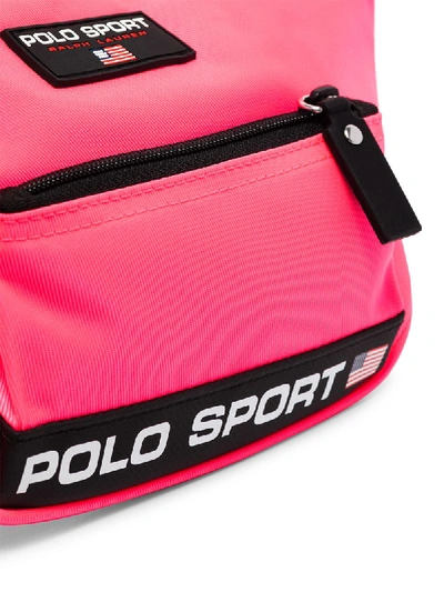Shop Polo Ralph Lauren Logo Messenger Bag In Pink
