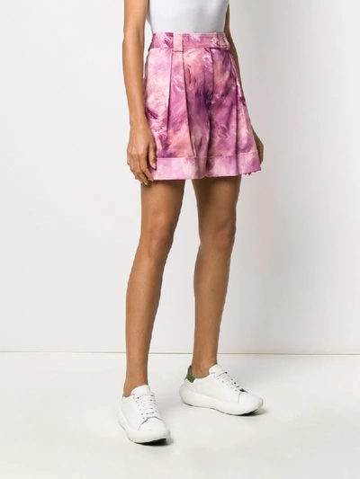 Shop Moschino Fantasy Print Shorts In Pink